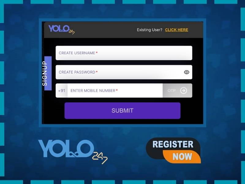 Register at Yolo 247 online casino and start win