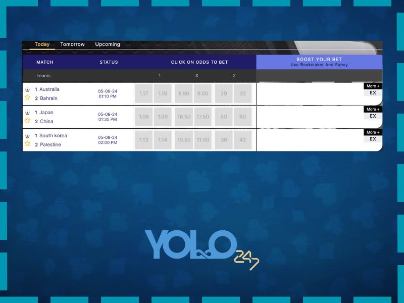 Football betting at Yolo 247