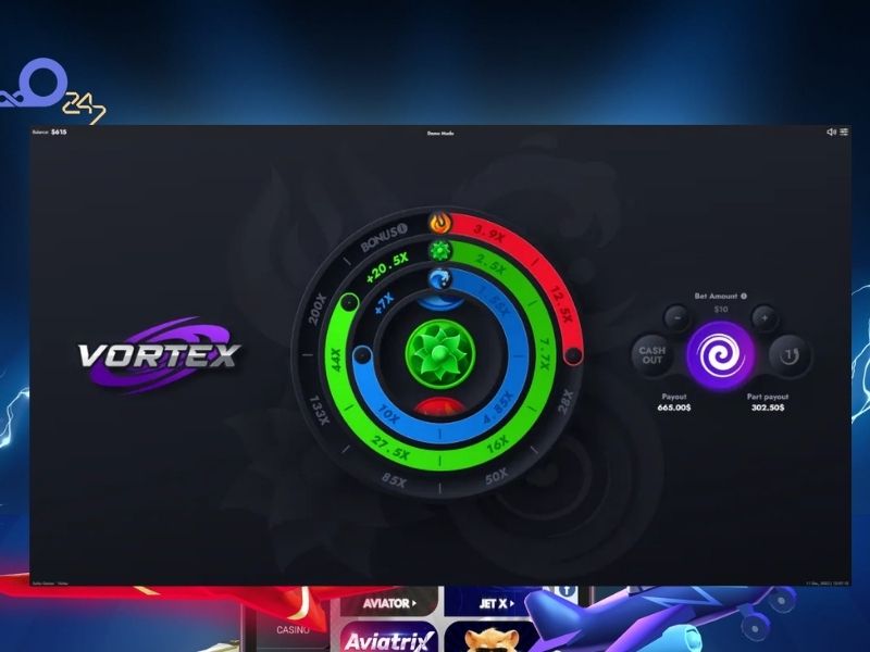 Yolo247-де Crash ойыны Vortex-ты ойнаңыз